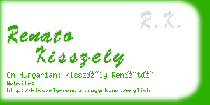 renato kisszely business card